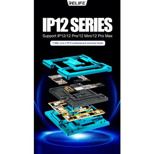 RELIFE for iPhone12 Pro mini MaX Motherboard Mid-Level Tester Repair Mother-Board Detectiontouch Camera/Flash Face Recognition