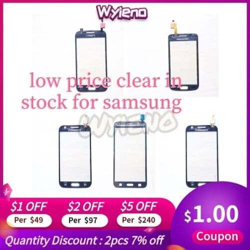 Clear in stock ! For Samsung s6792 s5360 j7 s6500 t679 i9082 g360 g313f g386F Touch Screen Digitizer front Glass Sensor Panel
