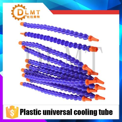 10PC Round Nozzle 1/4 300mm 400mm 50cm 60cmFlexible Oil Coolant Pipe Hose Blue Orange For CNC Machine Lathe Milling Cooling Tube