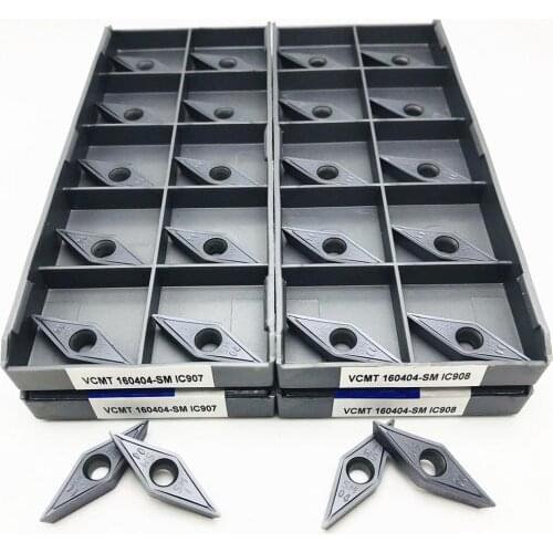 Carbide insert VCMT160404 SM IC907 IC908 External metal turning milling machine CNC milling cutter lathe VCMT 160404 parts tool