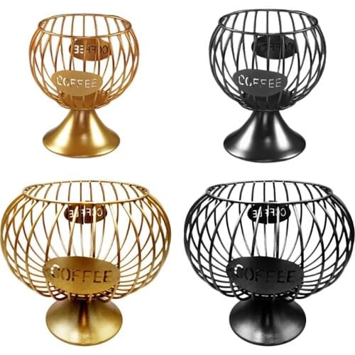 Coffee Capsule Universal Storage Basket Coffee Cup Vintage Coffee Pod Organizer Holder For Home Cafe Hotel