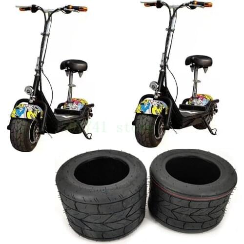 High Porformance 10 Inch Widened Tire 10x6.00-5.5 Motorcycle Vacuum Road Tire Tubeless Tire Wheel