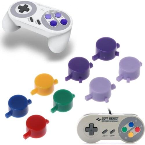 5Set Plastic Buttons A B X Y Replace for nintendo SFC SNES Super NES Controller