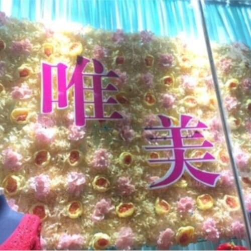 10PCS/Lot 40cm*60cm hot pink peony Wedding flower backdrop flower wall decoration Wedding Props