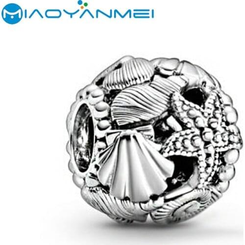 2020 Summer 925 Sterling Silver Beads Fit Original Pandora Bracelets Underwater World Charm DIY Women Fashion Jewelry