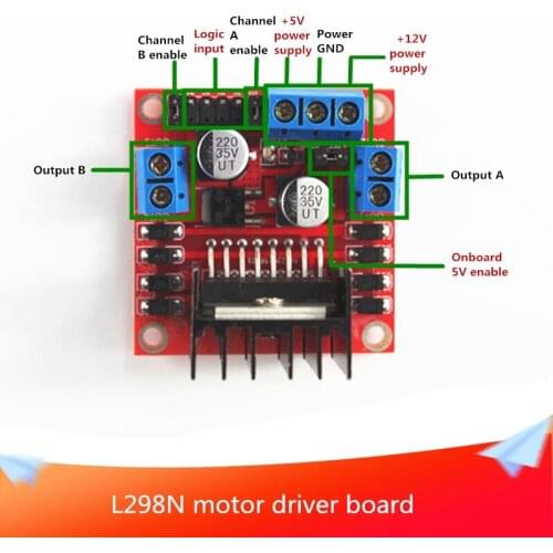 5pcs L298N Stepping Step Motor Driver Board Module Stepper Cduino Microcontroller Intelligent Robot Car Tank Chassis DIY RC Toy