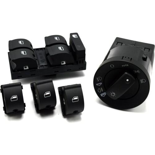 5Pcs New Driver Side Electric Master Window Switch Headlight switch For AUDI A4 S4 B6 B7 RS4 SEAT Exeo 8E0 959 851 8E0941531B
