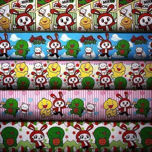 50cm*140cm Cartoon Printed Polyester Cotton Fabric Patchwork for Sewing Dress Cloth Making Puppet