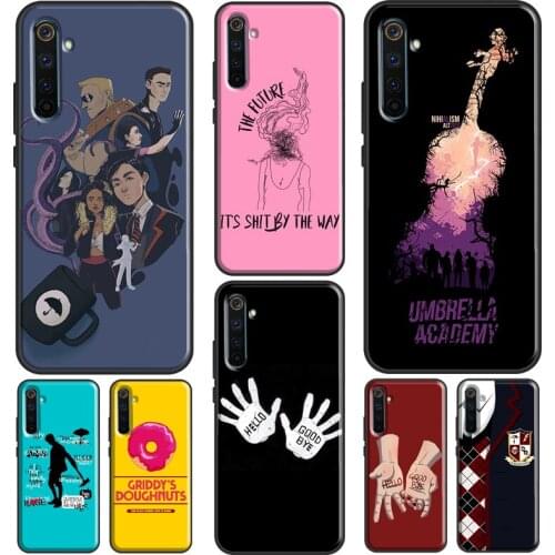 Umbrella Academy TV Series Case For Realme 6 7 8 Pro Q3 GT Neo C21 C15 C3 Funda For OnePlus 8 Pro 9 Pro Nord 7T 8T 9R