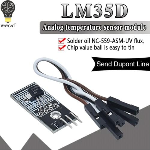 DC 4V-30V LM35D LM35DZ Digital Temperature Sensor Linear Module LM35 Smart car For arduino