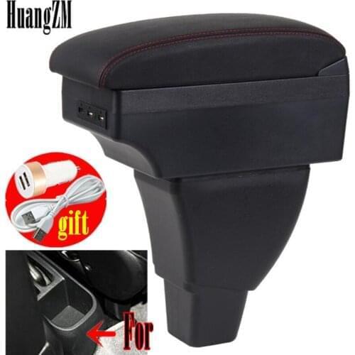 Dual layer Armrest For Great Wall HAVAL Hover M4 Center Console Storage Box with Cup holder ashtray USB interface