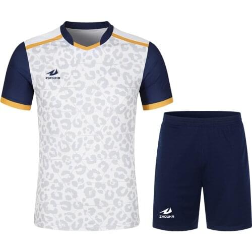 Soccer Jersey Football Team Wear Quick Dry Breathable Men Sportswear Running Tracksuit Football Uniforms