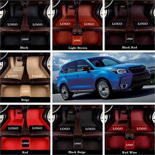 Custom Car Floor Mat for Subaru WRX STI BRZ Legacy Outback Forester Impreza XV Crosstrek Auto Foot Pads Carpet Cover Floor Mats