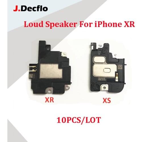 JDecflo 10Pcs/Lot Loud Speaker For iPhone XR XS Max XSM Buzzer Ringer Loudspeaker Flex Ribbon Cable Replacement Part Repair