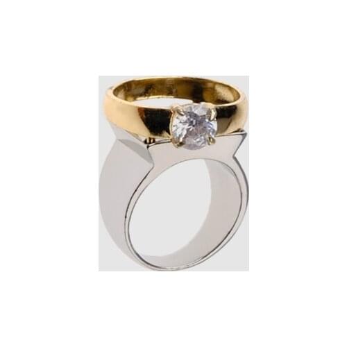 Amorita boutique Small square ornament simple ring