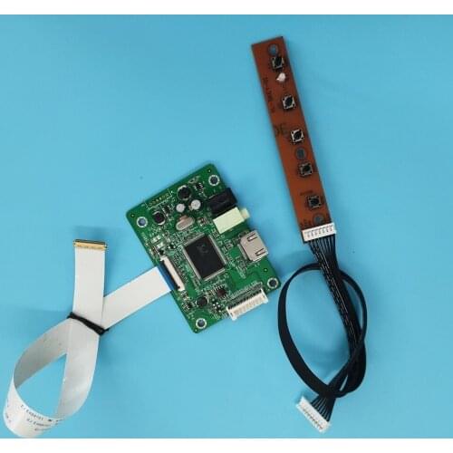 Kit for NT140WHM-N44 Monitor Driver Cable 14" 1366x768 LED LCD Panel Screen mini Controller Board HD HDMI EDP