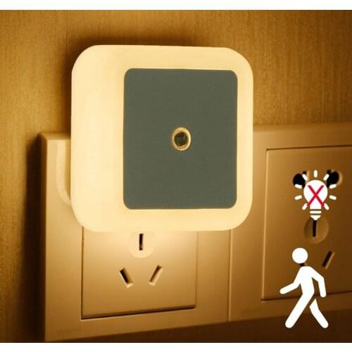 Mini LED Night Light Lamp For Children Automatic Light Light Control Night Lights EU US Plug in Living Room Bedroom Lighting