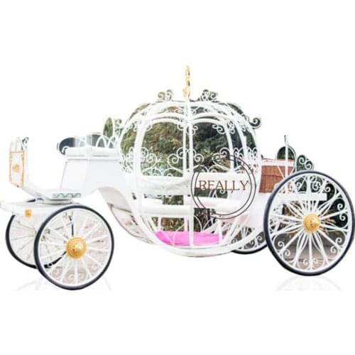 European Royal Family Horse Carriage Mini Princess Carriage With Basket Customized Color Seats Sightseeing Car