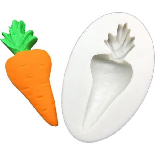 Carrot Easter Silicone Sugarcraft Mold Chocolate Cupcake Baking Fondant Cake Decorating Tools
