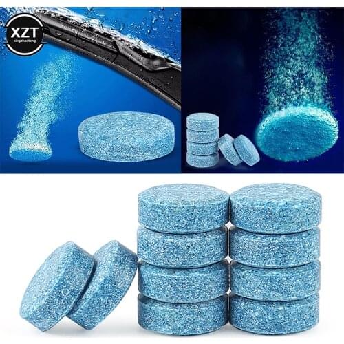 10Pcs Car Solid Cleaner Effervescent Tablets Spray Cleaner Car Window Windshield Glass Cleaning Auto Accessories