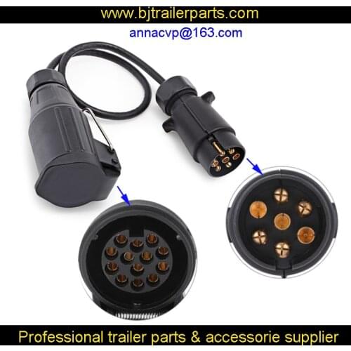 12V 7 to 13 Pin Trailer Socket Adapter Plug Converter Connector wire harness for extension for Caravan Towbar Towing