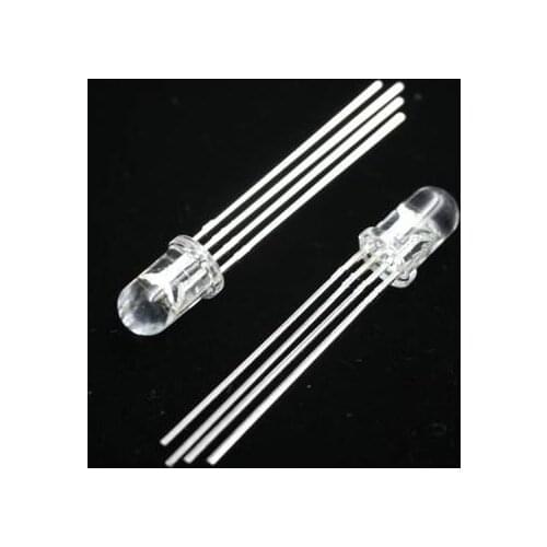 The transparent anode full color LED 5 mm LED 5 mm red green and blue light LED RGB