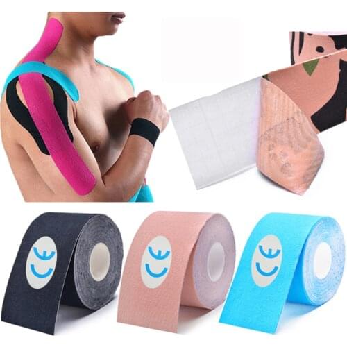 Athletic Kinesiology Tape Sport Recovery Bandage Cotton Waterproof Running Knee Fitness Tennis Football Muscle Sticker Protector