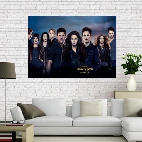 The Twilight Saga Breaking Dawn Canvas Poster Home Decoration Cloth Fabric Wall Poster Print Silk Fabric Print 50x75cm60X90cm