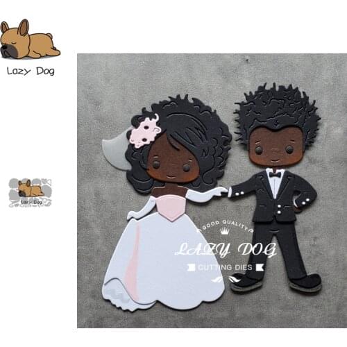 Bride Groom Wedding Metal Cutting Dies Scrapbooking Stencil DIY Mold Knife Craft Embossing Die Cuts Card Making New Die For 2020