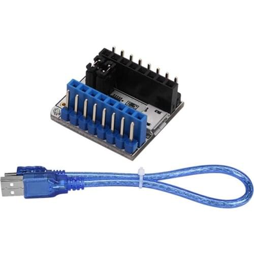 TMC2208 Tester Module Controller Board USB to Serial Adapter with USB Cable for 3D Printer QJY99