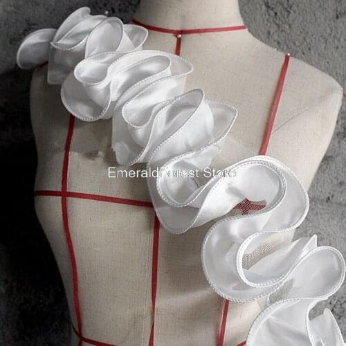 Three-dimensional texture, designer mesh fabric, womens clothing diy handmade high-grade accessories 90cm*10cm