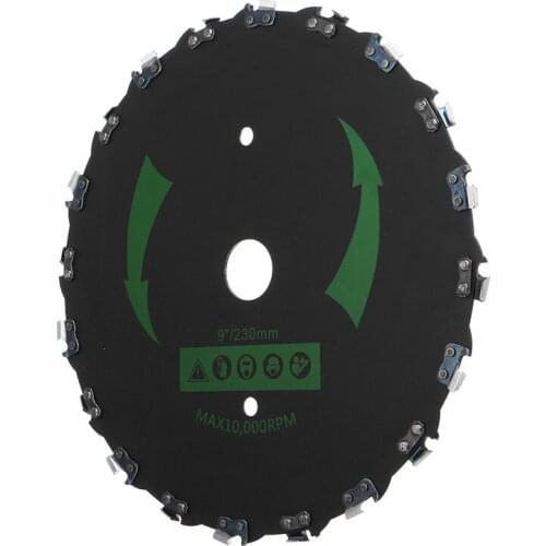 9 inch 14/20 Teeth Lawn Mower Trimmer Head Coil Brushcutter Chainsaw Trimming Brush Machine For Cutting Heavy Brush Thick Grass