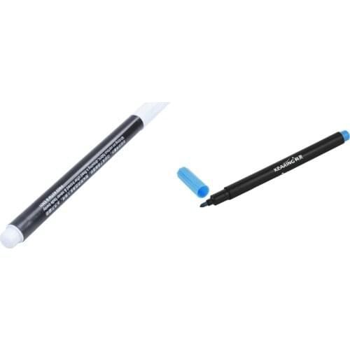 2 Pcs Fabric Marker Pens Permanent Colors for DIY Textile Clothes T-Shirt Shoes,Blue & White