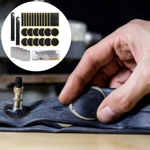 30pcs/set of tyre repair stickers, convenient bicycle tyre repair kit, quick tyre repair bicycle repair kit. #W