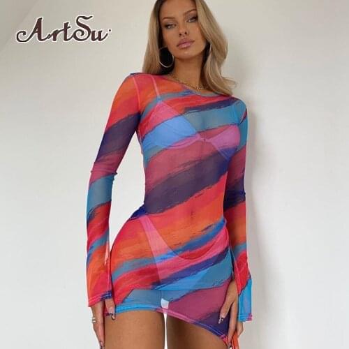 ArtSu Long Sleeve Summer Dresses
