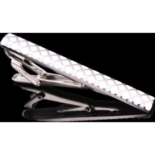White pattern tie clip high quality mens business shirt tie clip white fashion tie clip, free air transport