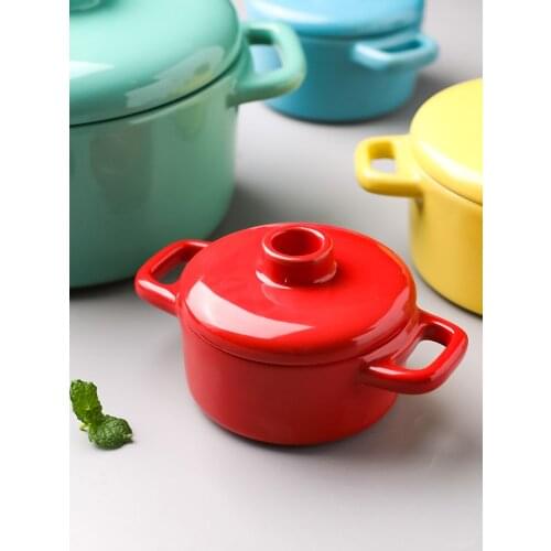 Binaural Slow Cooker Ceramic with Lid High Temperature Resistant Small Size Stew Pot Boiled Egg Birds Nest Stew Cup Slow