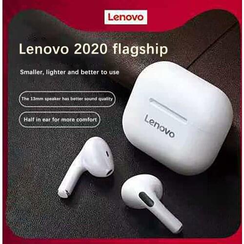 Original Lenovo LP40 Earphone bluetooth for iphone xiaomi Stereo Earbuds With Mic Earphones Stereo Touch Control True Wireless