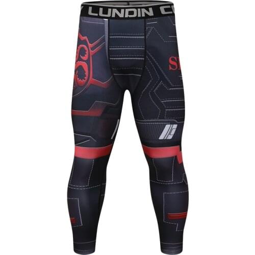 Cody Lundin New Design Men Digital Printed Lggings Fashion Tight Fitness Sportwear