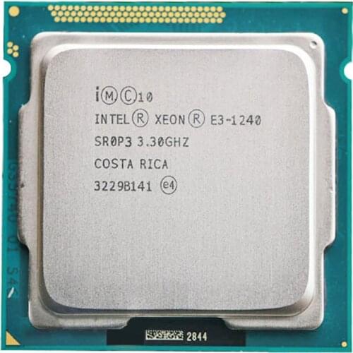 For Intel Xeon E3-1240 CPU 3.3GHz 8MB Quad-Core 80W LGA 1155 E3 1240 CPU