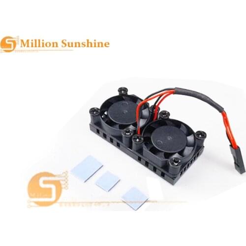 Raspberry Pi 4 Model B Dual Fan with Heat Sink Ultimate Double Cooling Fans Cooler Optional for Raspberry Pi 3/3B+/4B