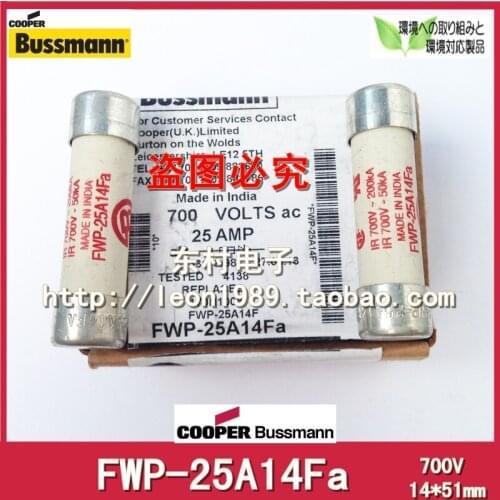 US Bussmann Fuses FWP-25A14F FWP-25A14Fa 25A 700V 14 * 51mm