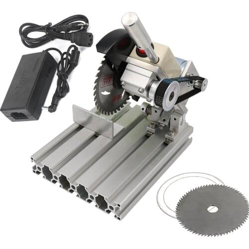 895 Motor DIY 45Degree Wood Steel Cutting Machine Mini Aluminum Alloy 4 Inch Table Saw Stainless Steel Cutter Mini Bench