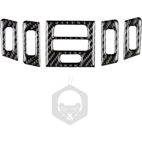 Real Carbon Fiber Air Outlet Stickers Replacements For BMW 3 Series E90 E92 E93 2005-2012 Interior Mouldings Car Stickers