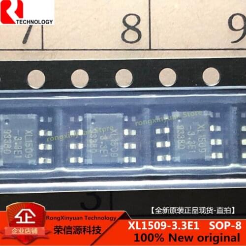 100% New original XL1509-3.3E1 XL1509 XL1509-3.3 1509 2A SOP-8 150KHz 40V Buck DC to DC Converter