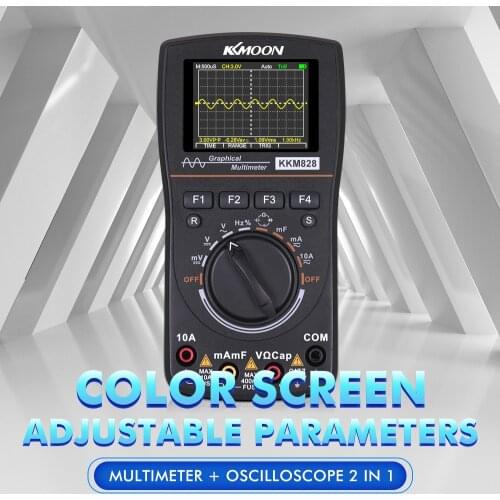 Oscilloscope KKmoon Intelligent Graphical Digital Oscilloscope Multimeter 2in1 with 2.4Inches Color Screen Digital Oscilloscope