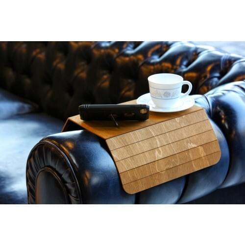 Seat Tray Side Coffee Table 1 Pcs Birch Tree Pine 30x43 cm Decorative Design Foldable Sofa Side table