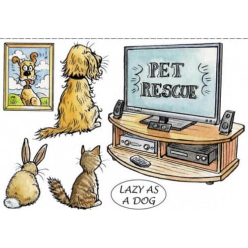 Rabbit, cat, dog transparent Clear Silicone Stamp/Seal for DIY scrapbooking/photo album Decorative clear stamp sheets B073