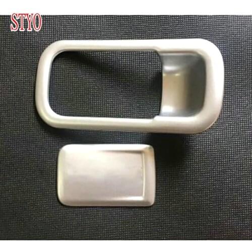 STYO Car ABS CHROME GLOVE BOX DOOR HANDLE COVER trim For LHD VW T-ROC 2018 2019