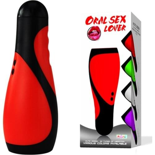 30 Speed Vibration Male Masturbator Cup Deep Throat Mouth Sex Toys for Men Glans Penis Exerciser Ejaculation Delay Last Trainer